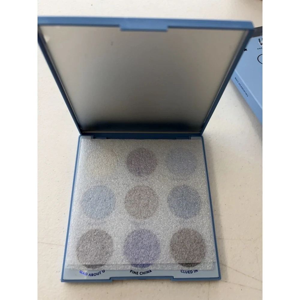 ColourPop eyeshadow palette On Cloud Blue makeup beautiful 9 shades NEW